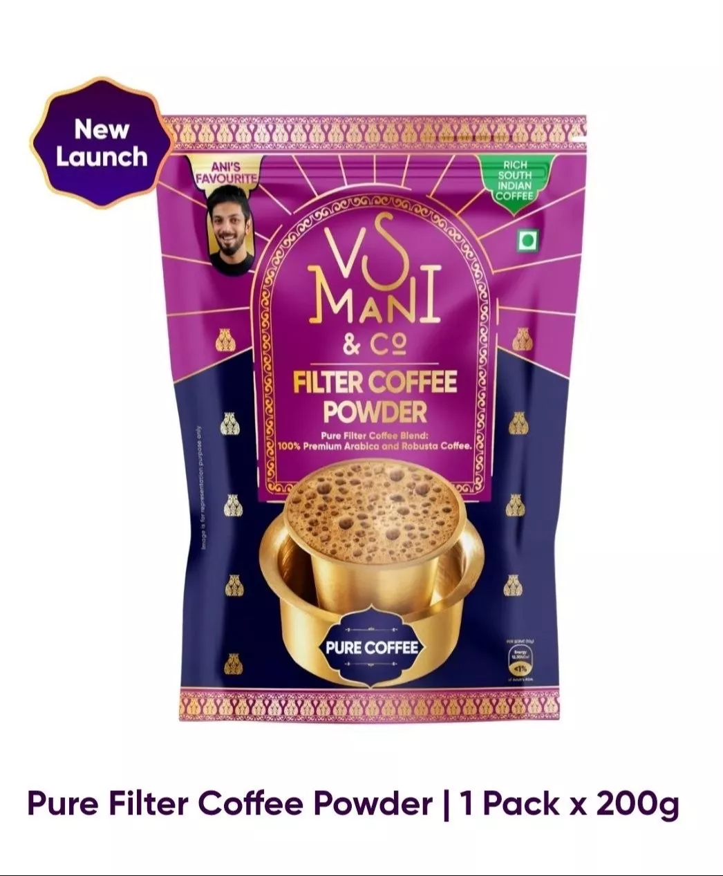 Freshly packaged Organic Powder Coffee from Jabalpur, rich in flavor and aroma. - Image 1
