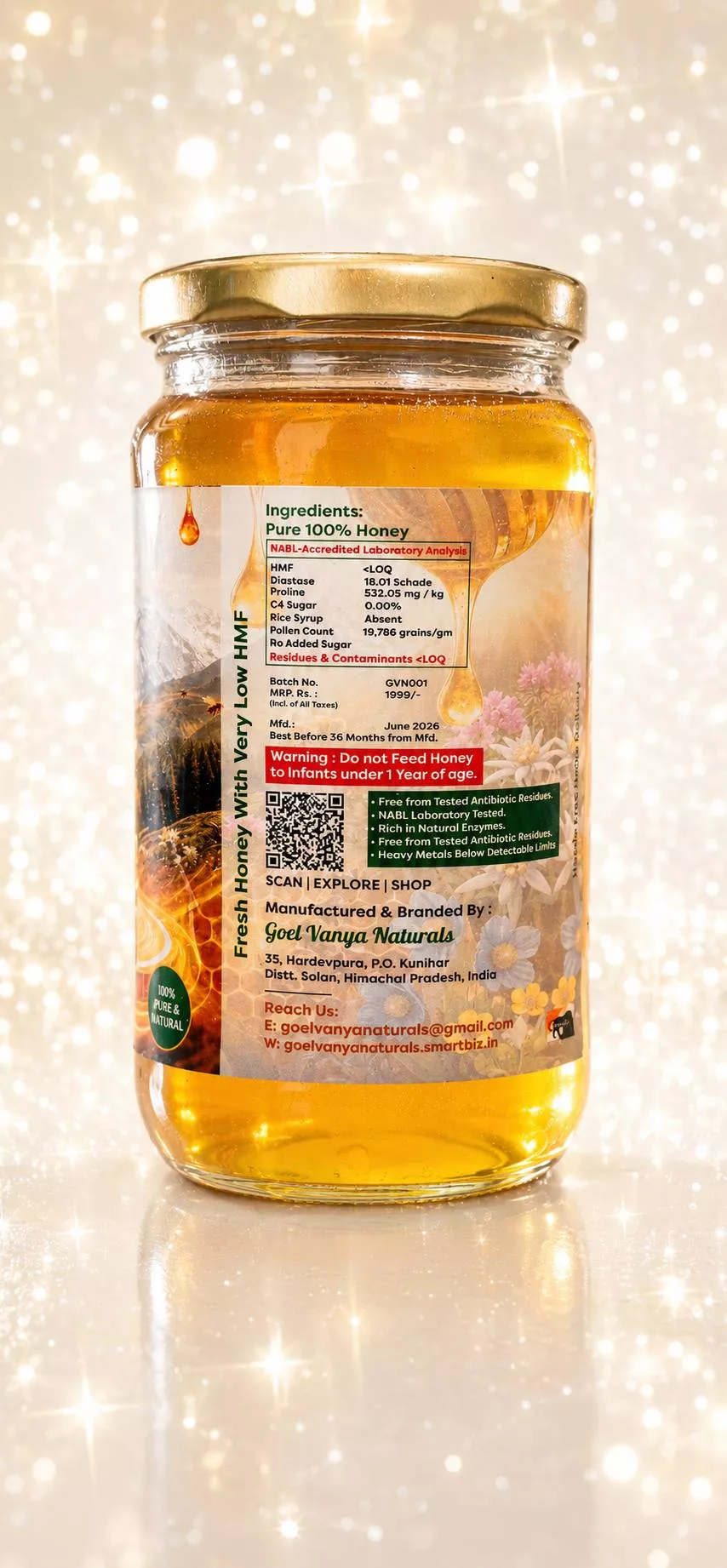 Pure forest honey from Himalayan farms, Solan - Image 2