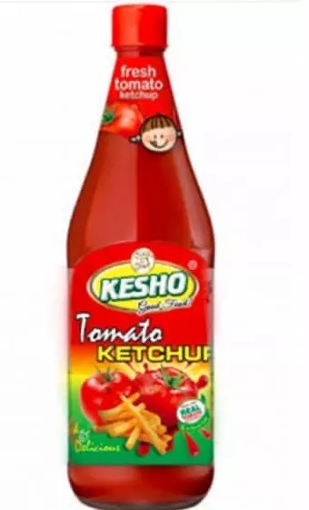 Bottle of fresh Tomato Ketchup from Kalsian Kalan, Punjab