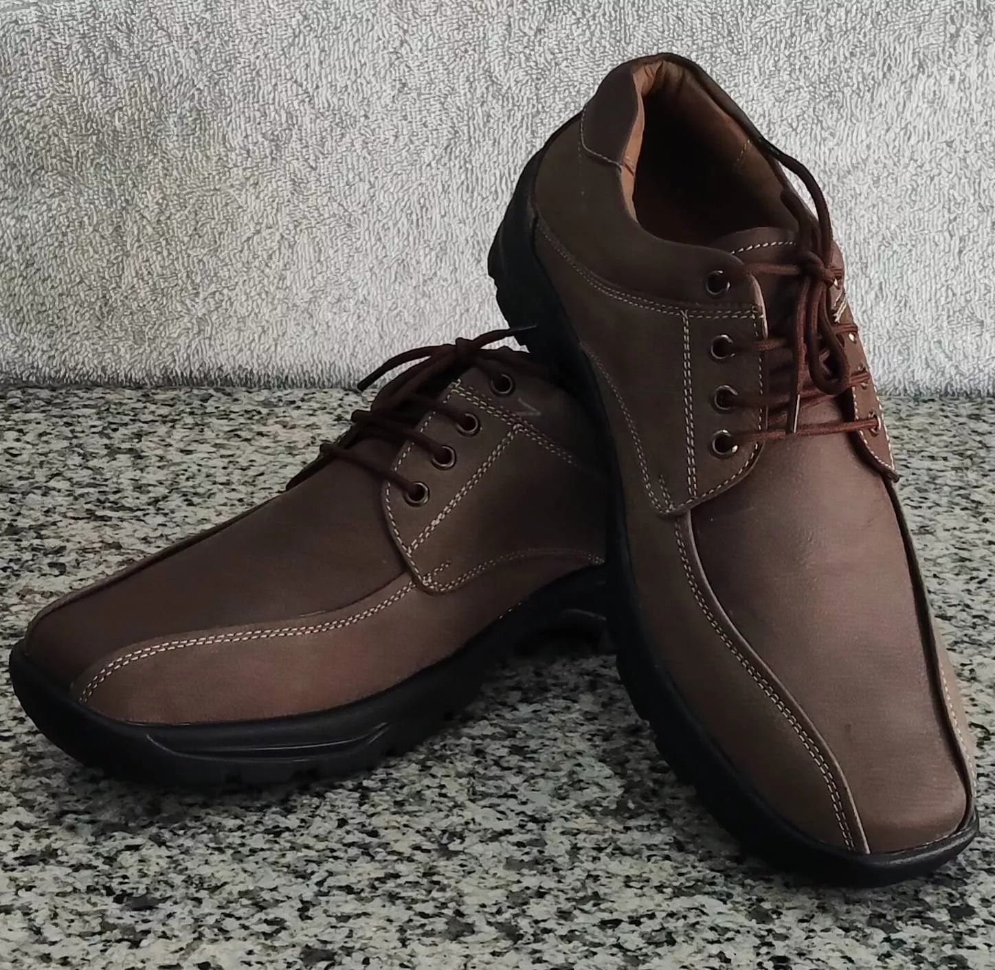 Stylish Brown Casual Lace-Up Shoes displayed in Damtal - Image 1