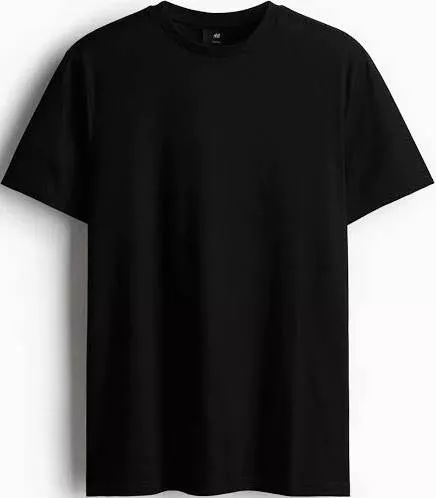 Classic Black T-Shirt displayed on a mannequin in Indore, showcasing its stylish design.
