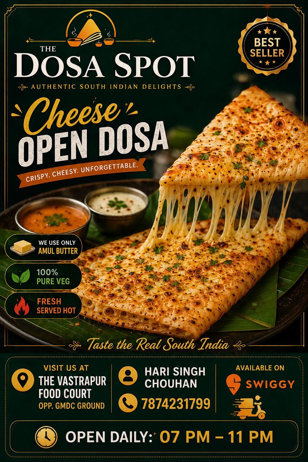 THE DOSA SPOT - Cheese Open Dosa in AHMEDABAD
