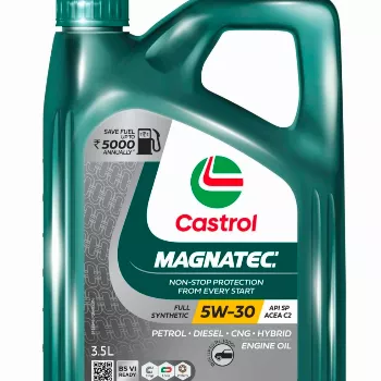 Castrol Magnetic 5W30-3.5lt bottle displayed in Sonbhadra, showcasing premium motor oil.