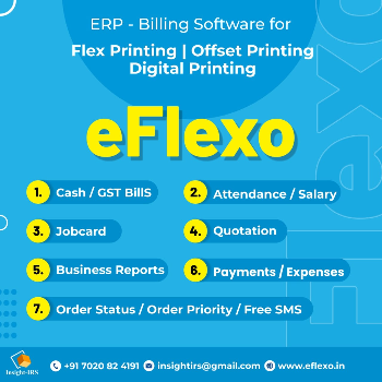 eFlexo ERP- billing software | INSIGHT INFOTECH RESEARCH SOFTWARE | Vandevi Ashirwad Bldg, Trimurti Society, Above Daffodils Pre School, Yashodeep Chowk,  Warje- Malwadi, Pune 411058. Landmark:Near Yashodeep School.
