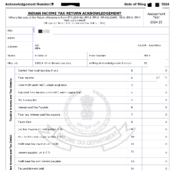 ITR 1 | TAX KUNDALI | TAX KUNDALI CA SUMITSHARMA NEW DHANMANDI ROAD UDAAN SCHOOL BUILDING FIRST FLOOR SRI VIJAYNAGAR