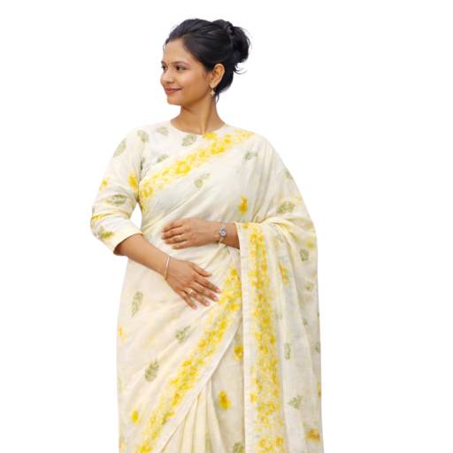 Customized Saree Making in New Panvel | Natural Flower Fabric | VAISHALI LAXMAN HONRAO | C O HARIOMENTERPRISES SHOPNO 68 KISAN SERIVALE MARKET SECTOR 3 NEW PANVEL NEAR DAV SCHOOL