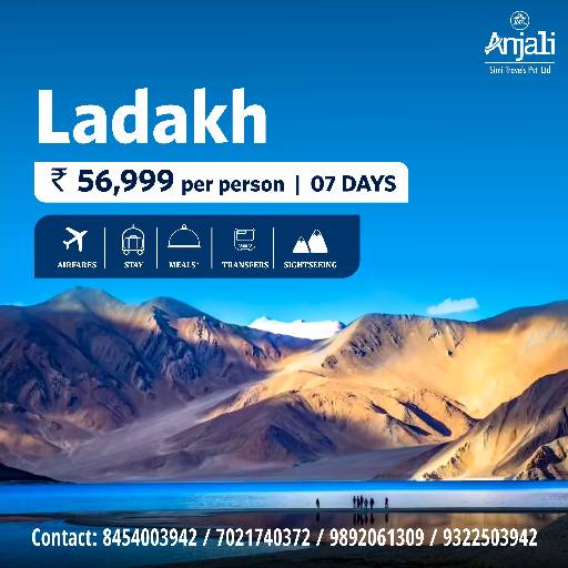 Ladakh Tour Packages in Vile Parle East | Adventure at SIMI TRAVELS PVT LTD, MUMBAI