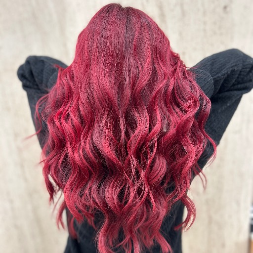 Global Red Colour in Sector 52 | Bold Brand Presence at HAIR CAPTAIN SALON, GURGAON