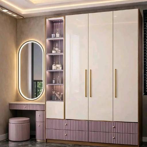Modular Wardrobe with Dressing Unit in Saligramam