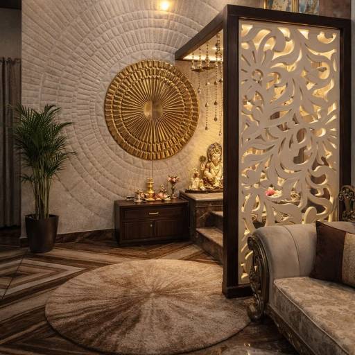 Pooja Room Interior Design in Saligramam
